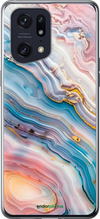Силиконовый чехол Мрамор красивый для Oppo Find X5 Pro - 6376u-2603 изображение 