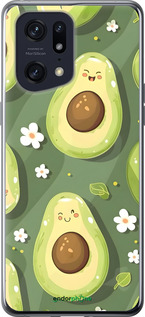 Силиконовый чехол Авокадо для Oppo Find X5 Pro - 6380u-2603 изображение 
