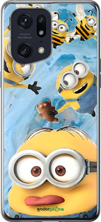 Силиконовый чехол Миньоны для Oppo Find X5 Pro - 6386u-2603 изображение 