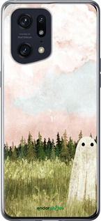 Силиконовый чехол Привидение для Oppo Find X5 Pro - 6401u-2603 изображение 