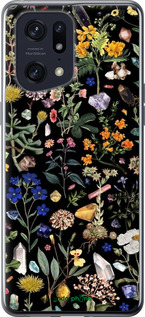 Силиконовый чехол С цветами для Oppo Find X5 Pro - 6422u-2603 изображение 