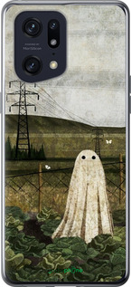 Силіконовий чехол Ілюстрація привид у капусті для Oppo Find X5 Pro - 6440u-2603 изображение 