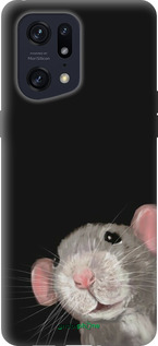 Силиконовый чехол The Peeking Rat для Oppo Find X5 Pro - 6442u-2603 изображение 