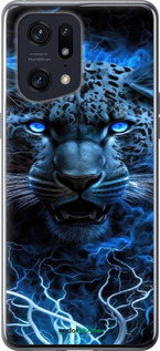 Силиконовый чехол Ледяной леопард для Oppo Find X5 Pro - 6460u-2603 изображение 