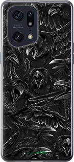 Силиконовый чехол Воронья ярость для Oppo Find X5 Pro - 6474u-2603 изображение 