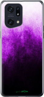 Силиконовый чехол Абстрактная композиция в фиолетовых тонах для Oppo Find X5 Pro - 6478u-2603 изображение 