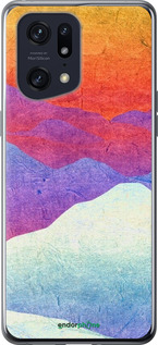 Силіконовий чехол Гірський захід сонця для Oppo Find X5 Pro - 6479u-2603 изображение 