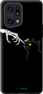 Силиконовый чехол Кошка для Oppo Find X5 Pro - 6505u-2603 изображение 