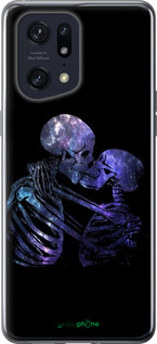 Силиконовый чехол С изображением скелета для Oppo Find X5 Pro - 6537u-2603 изображение 
