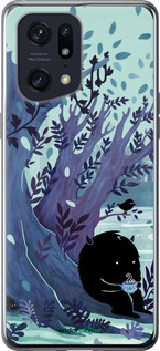 Силиконовый чехол Арт принт Тихое место чая для Oppo Find X5 Pro - 6544u-2603 изображение 