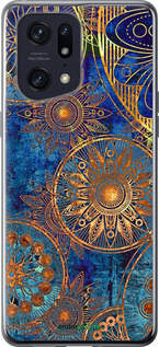 Силіконовий чехол Золотий візерунок для Oppo Find X5 Pro - 678u-2603 изображение 