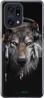 Силиконовый чехол Волк-меломан для Oppo Find X5 Pro - 875u-2603 изображение 