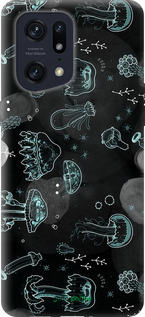 Силиконовый чехол Медузы для Oppo Find X5 Pro - 906u-2603 изображение 