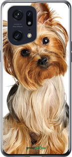 Силиконовый чехол Йоркширский терьер с хвостиком для Oppo Find X5 Pro - 930u-2603 изображение 