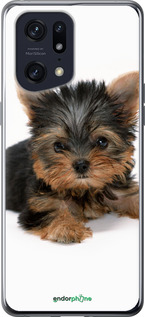 Силиконовый чехол Щенок йоркширского терьера для Oppo Find X5 Pro - 931u-2603 изображение 