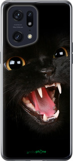 Силиконовый чехол Чёрная кошка для Oppo Find X5 Pro - 932u-2603 изображение 