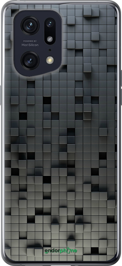 Силиконовый чехол Кубики для Oppo Find X5 Pro - 1061u-2603 изображение 