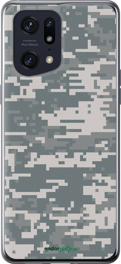 Силиконовый чехол Камуфляж для Oppo Find X5 Pro - 1085u-2603 изображение 