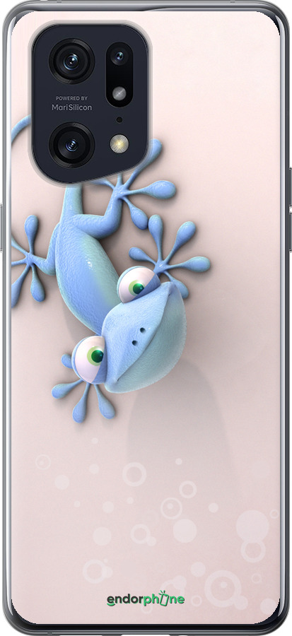 Силиконовый чехол Геккончик для Oppo Find X5 Pro - 1094u-2603 изображение 