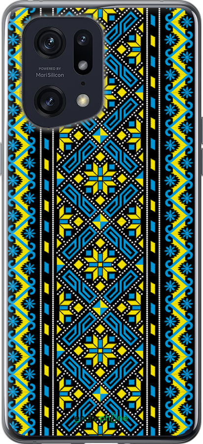 Силиконовый чехол Вышиванка 39 для Oppo Find X5 Pro - 1173u-2603 изображение 