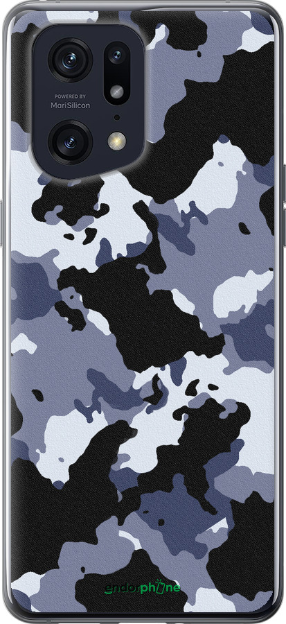 Силиконовый чехол Камуфляж v4 для Oppo Find X5 Pro - 1182u-2603 изображение 