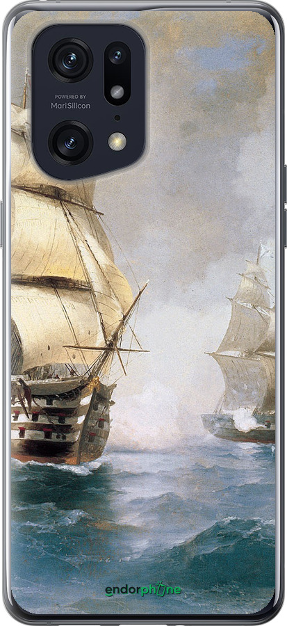 Силиконовый чехол Айвазовский. Корабли для Oppo Find X5 Pro - 160u-2603 изображение 