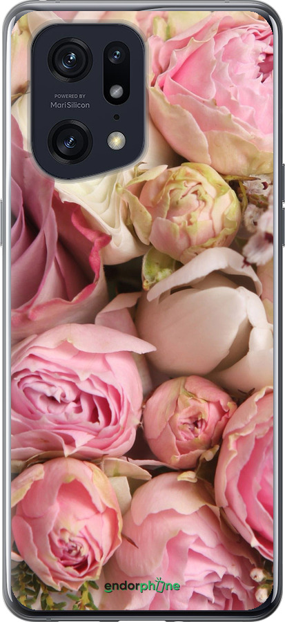 Силиконовый чехол Розы v2 для Oppo Find X5 Pro - 2320u-2603 изображение 