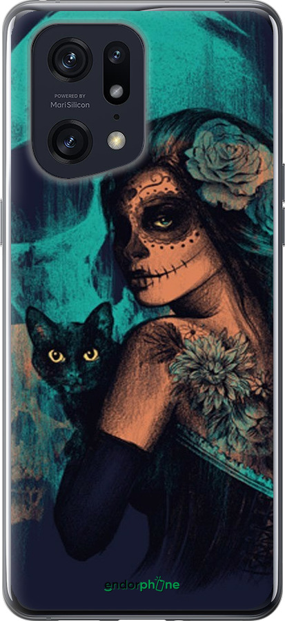 Силиконовый чехол Fantasy girl для Oppo Find X5 Pro - 4133u-2603 изображение 