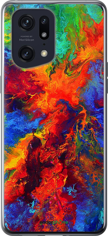 Силиконовый чехол Акварель на холсте для Oppo Find X5 Pro - 4150u-2603 изображение 