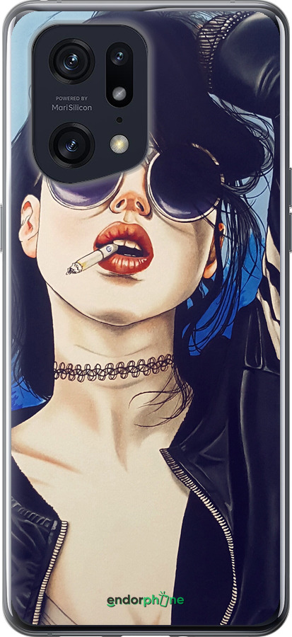 Силіконовий чехол Дівчина на стилі для Oppo Find X5 Pro - 4151u-2603 изображение 