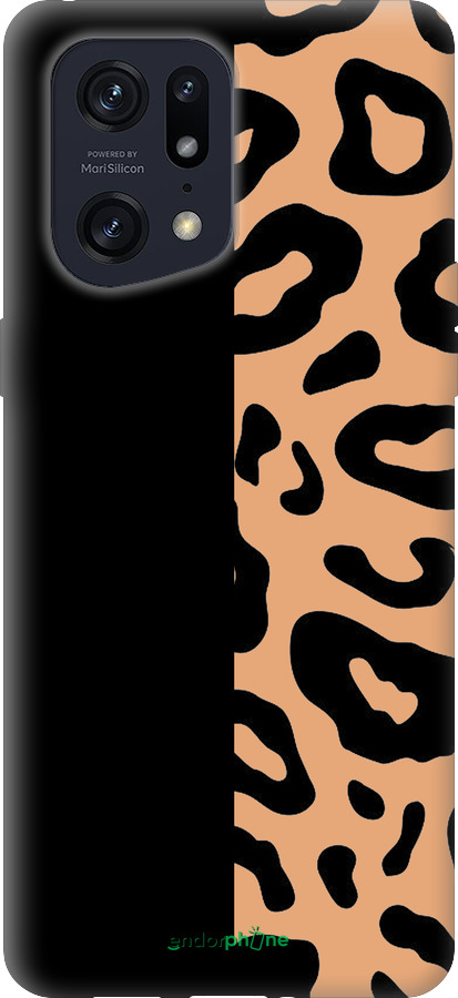 Силиконовый чехол Пятна леопарда для Oppo Find X5 Pro - 4269u-2603 изображение 