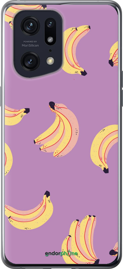 Силиконовый чехол Бананы для Oppo Find X5 Pro - 4312u-2603 изображение 