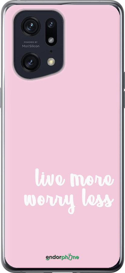 Силиконовый чехол Живи больше для Oppo Find X5 Pro - 4347u-2603 изображение 