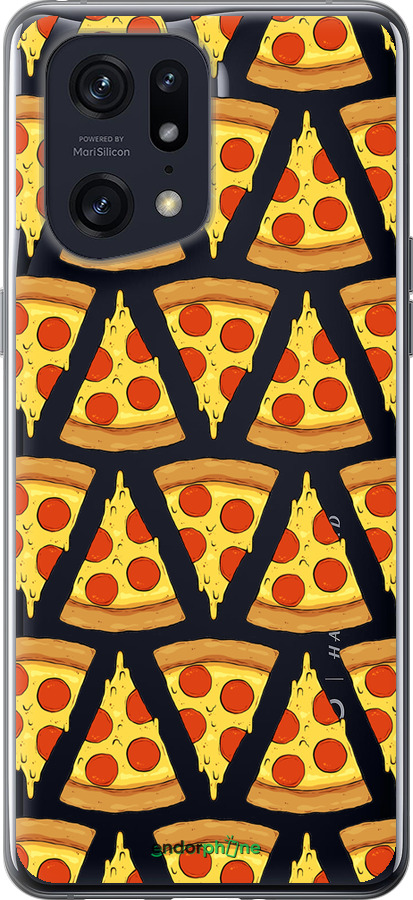 Силиконовый чехол Пицца для Oppo Find X5 Pro - 4408u-2603 изображение 
