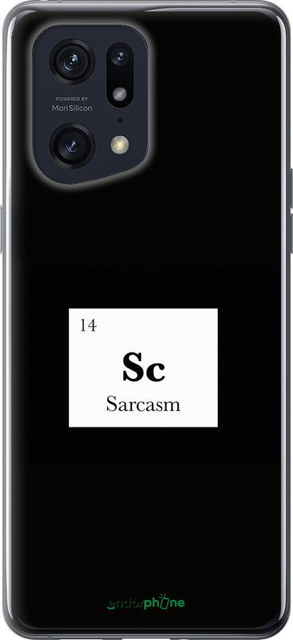 Силиконовый чехол Сарказм для Oppo Find X5 Pro - 4501u-2603 изображение 