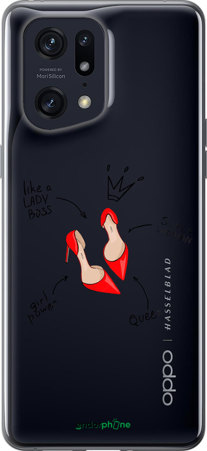 Силиконовый чехол Женщина для Oppo Find X5 Pro - 4599u-2603 изображение 