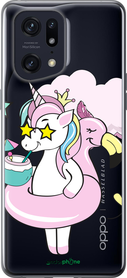 Силиконовый чехол Crown Unicorn для Oppo Find X5 Pro - 4660u-2603 изображение 