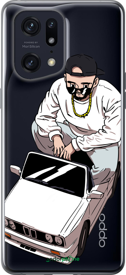 Силиконовый чехол Тачка для Oppo Find X5 Pro - 4663u-2603 изображение 