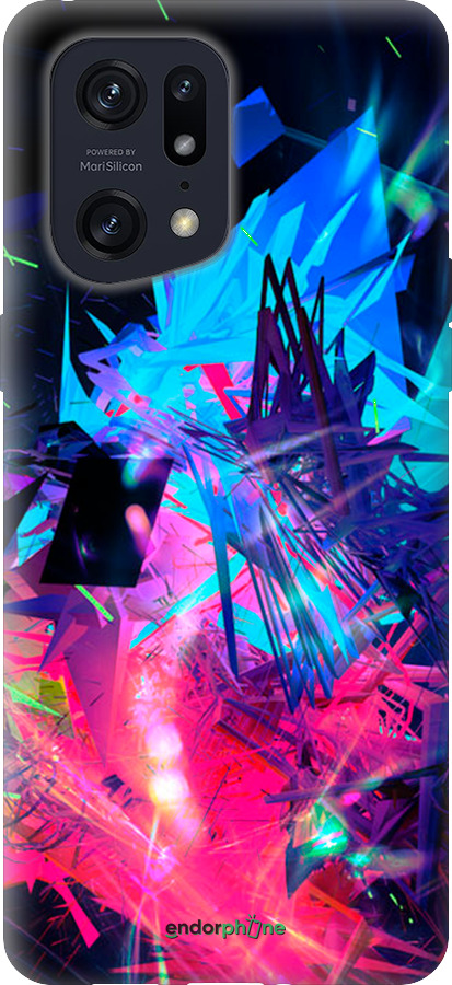 Силиконовый чехол Абстрактный чехол для Oppo Find X5 Pro - 4681u-2603 изображение 