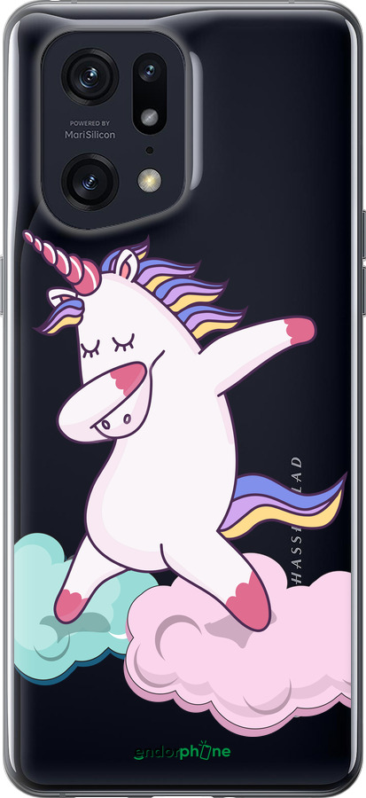 Силіконовий чехол Єдиноріг для Oppo Find X5 Pro - 4702u-2603 изображение 