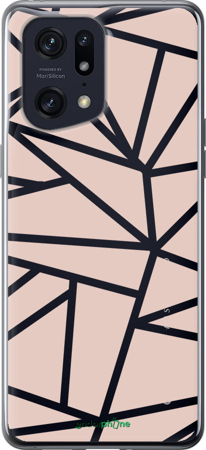 Силиконовый чехол Абстракция 2 для Oppo Find X5 Pro - 4872u-2603 изображение 