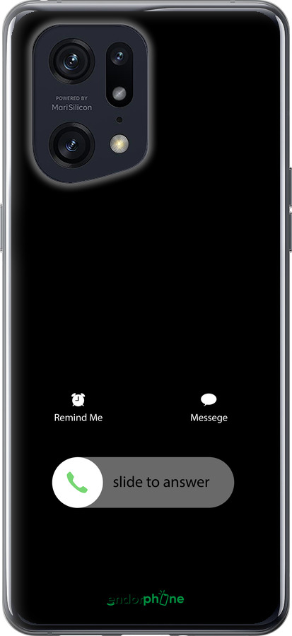 Силиконовый чехол Айфон 2 для Oppo Find X5 Pro - 4888u-2603 изображение 