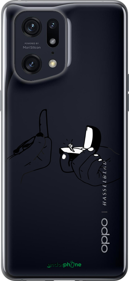 Силиконовый чехол Предложение для Oppo Find X5 Pro - 4898u-2603 изображение 