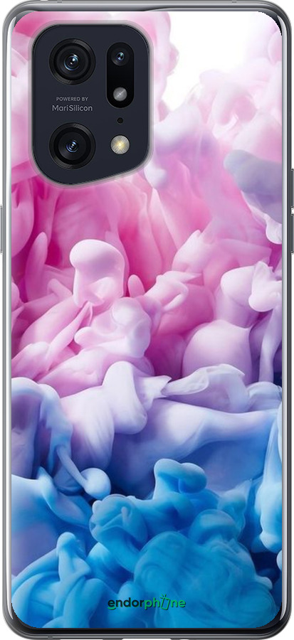 Силиконовый чехол Акварель абстракция для Oppo Find X5 Pro - 5335u-2603 изображение 