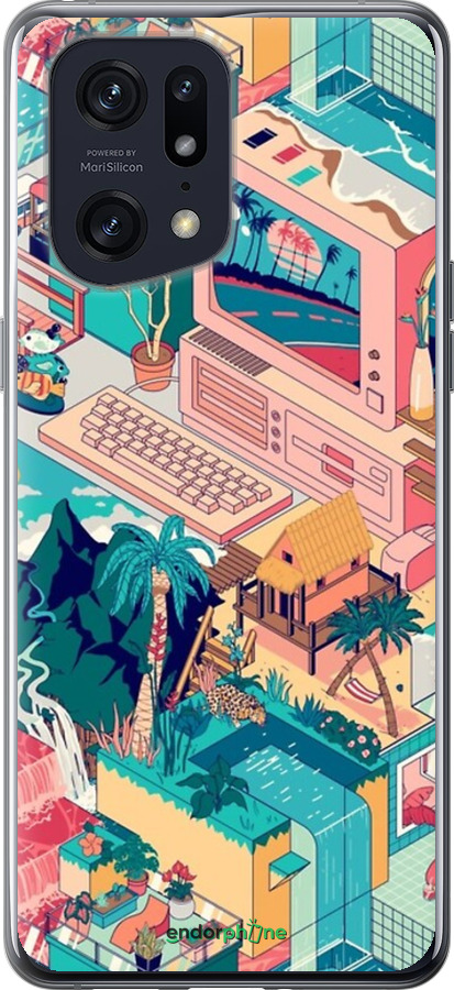 Силиконовый чехол № 5393 для Oppo Find X5 Pro - 5393u-2603 изображение 