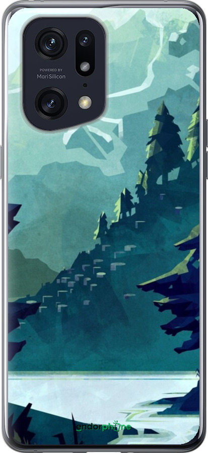 Силиконовый чехол № 5424 для Oppo Find X5 Pro - 5424u-2603 изображение 