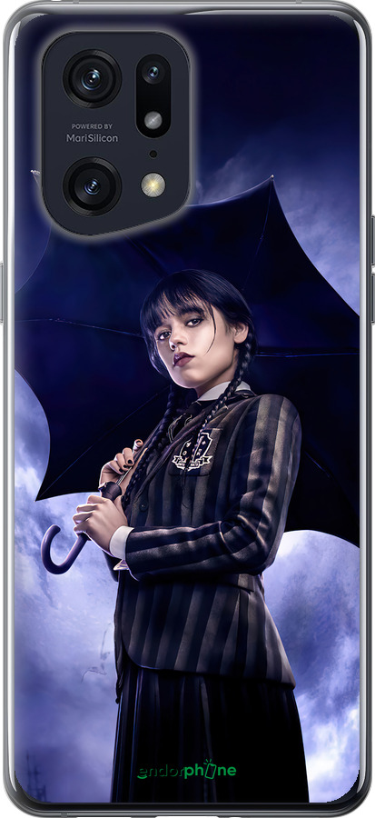 Силиконовый чехол Wednesday v2 для Oppo Find X5 Pro - 5516u-2603 изображение 