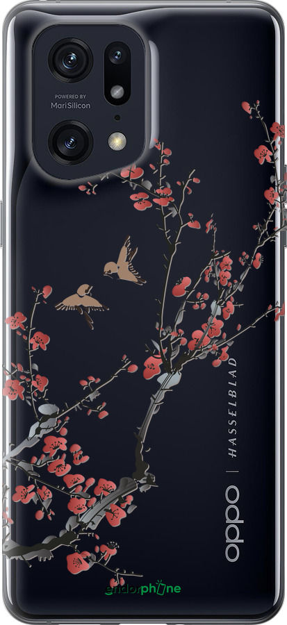 Силіконовий чехол Сакура v2 для Oppo Find X5 Pro - 5538u-2603 изображение 