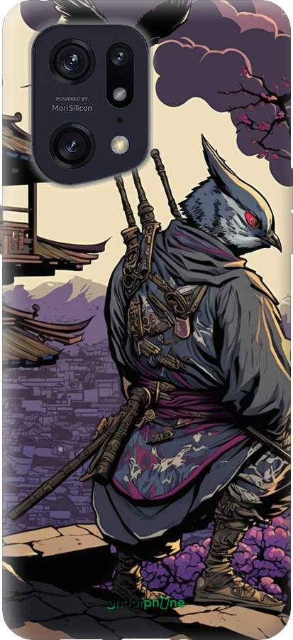 Силиконовый чехол Птица воин для Oppo Find X5 Pro - 5587u-2603 изображение 