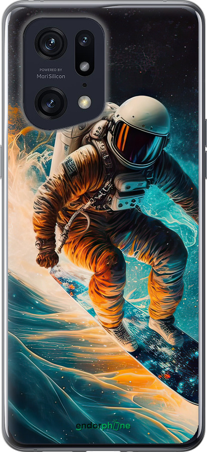 Силиконовый чехол Сноубордист для Oppo Find X5 Pro - 5604u-2603 изображение 